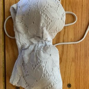 VS SWIM❤️Lacy Cream Corset Bikini Top